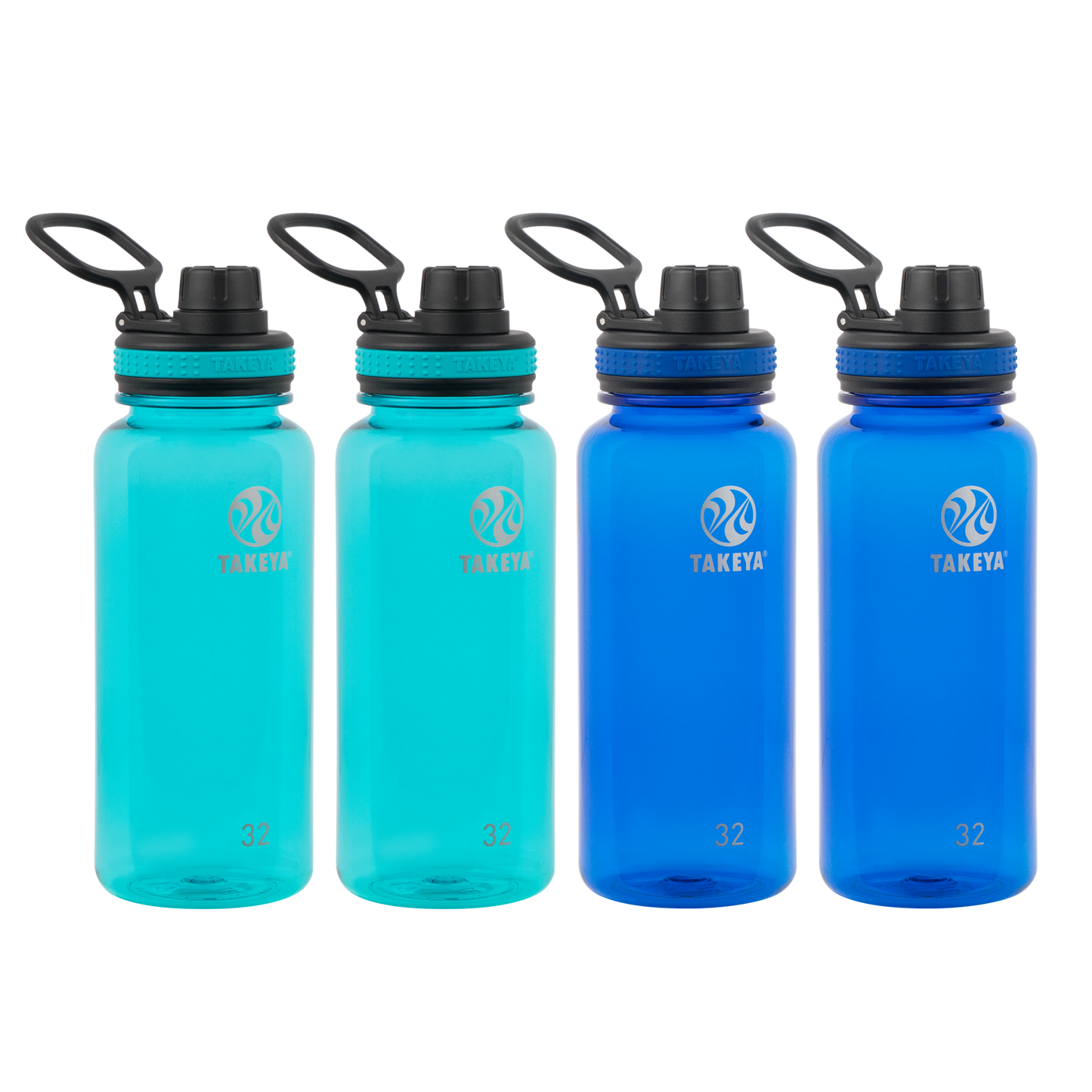 tritan-water-bottle-with-spout-lid-4-pack-s8 50276-Tritan-Spout-32-4pk-Ocean-Royal-angle.png