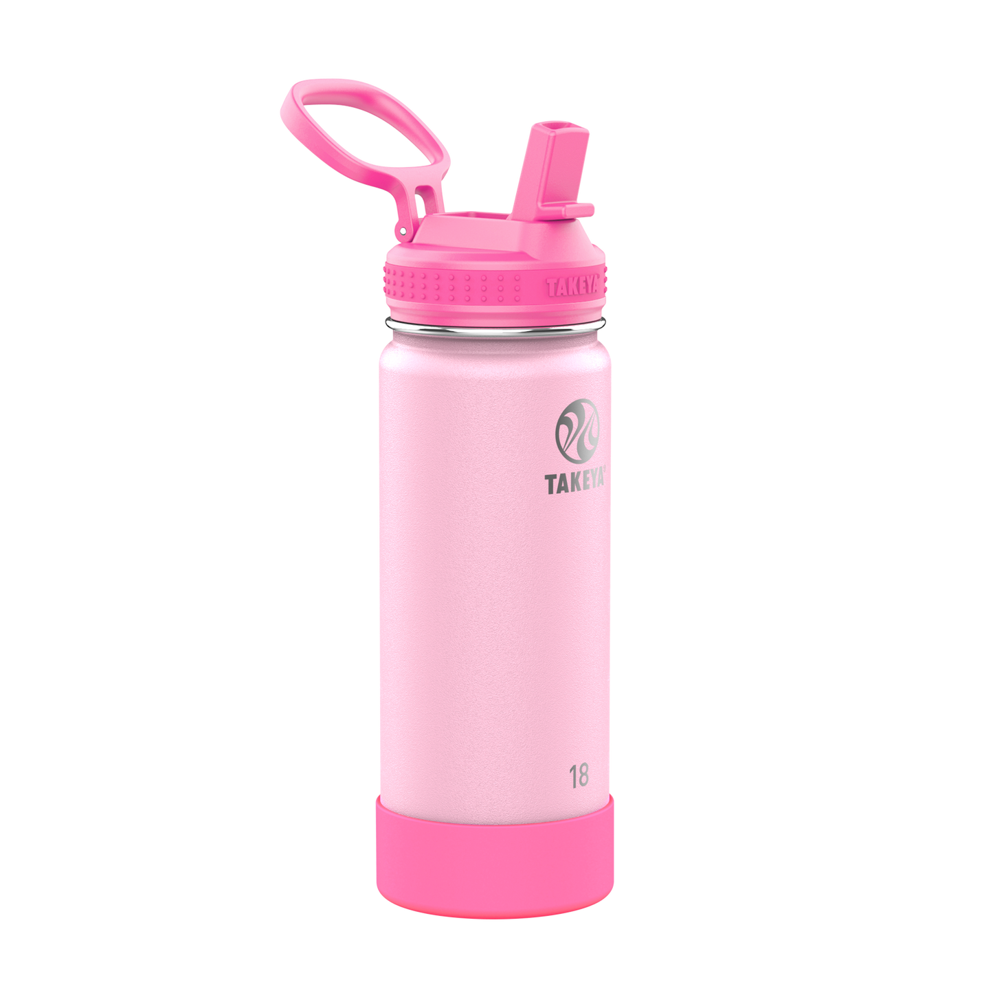 actives-kids-glow-in-the-dark-water-bottle-with-straw-lid-n3 51076-Actives-Kids-Straw-18-GID-SummerGlowPink-angle.png