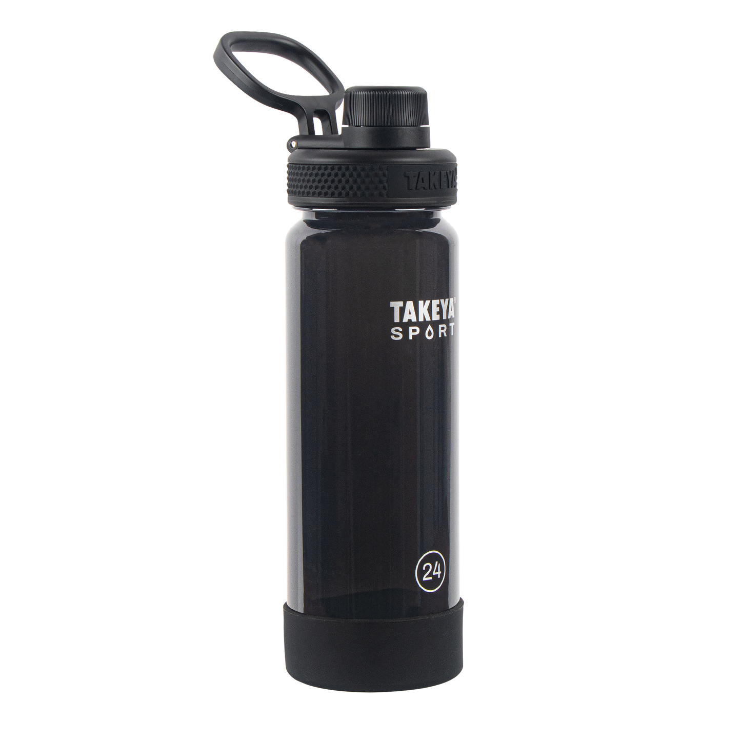 tritan-sport-water-bottle-with-spout-lid-t6 51664-TKS-Tritan-Spout-24-GrandSlamBlack-frontangle.png