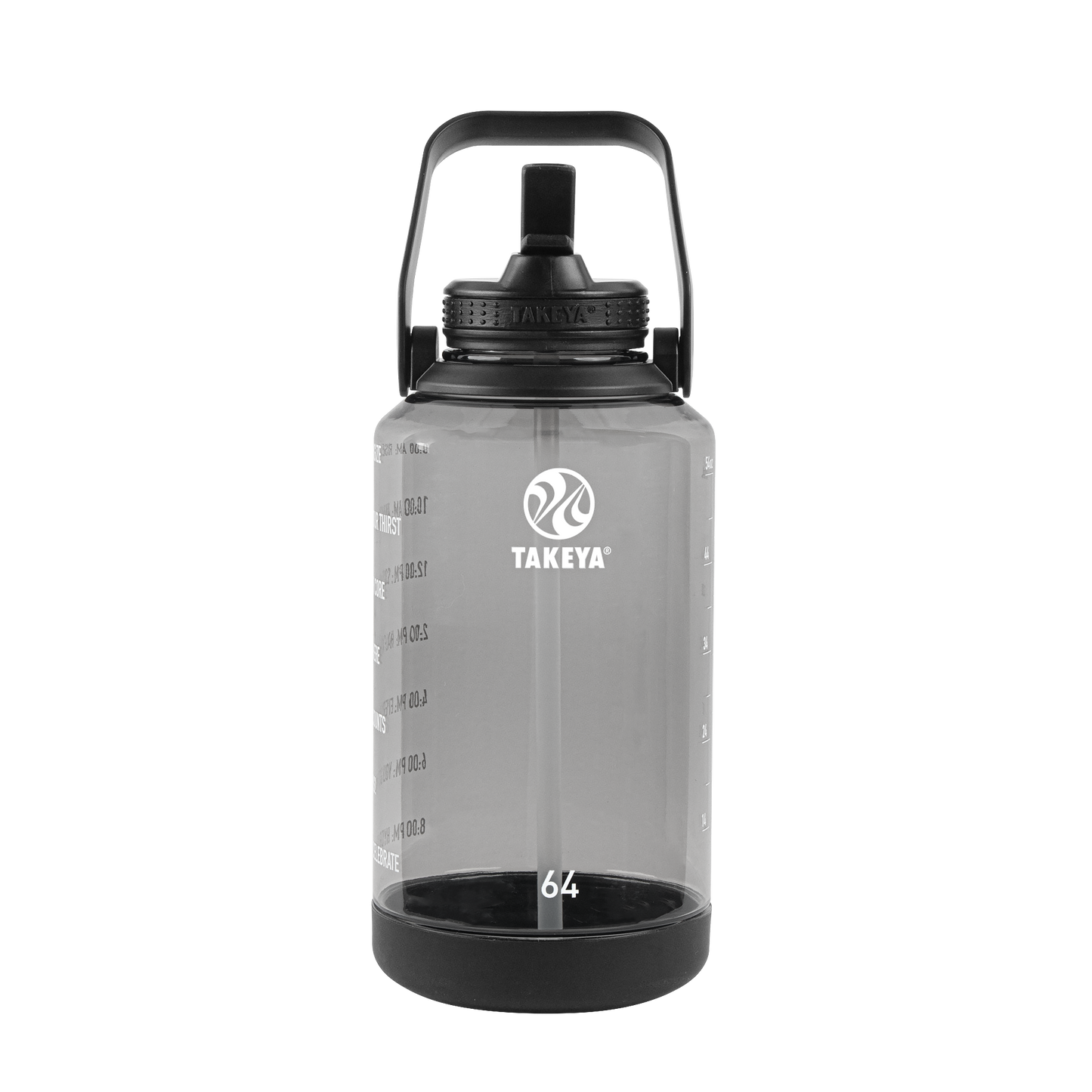 tritan-motivational-water-bottle-with-straw-lid-r0 54145-Tritan-Straw-Motivational-64-StormyBlack-front.png